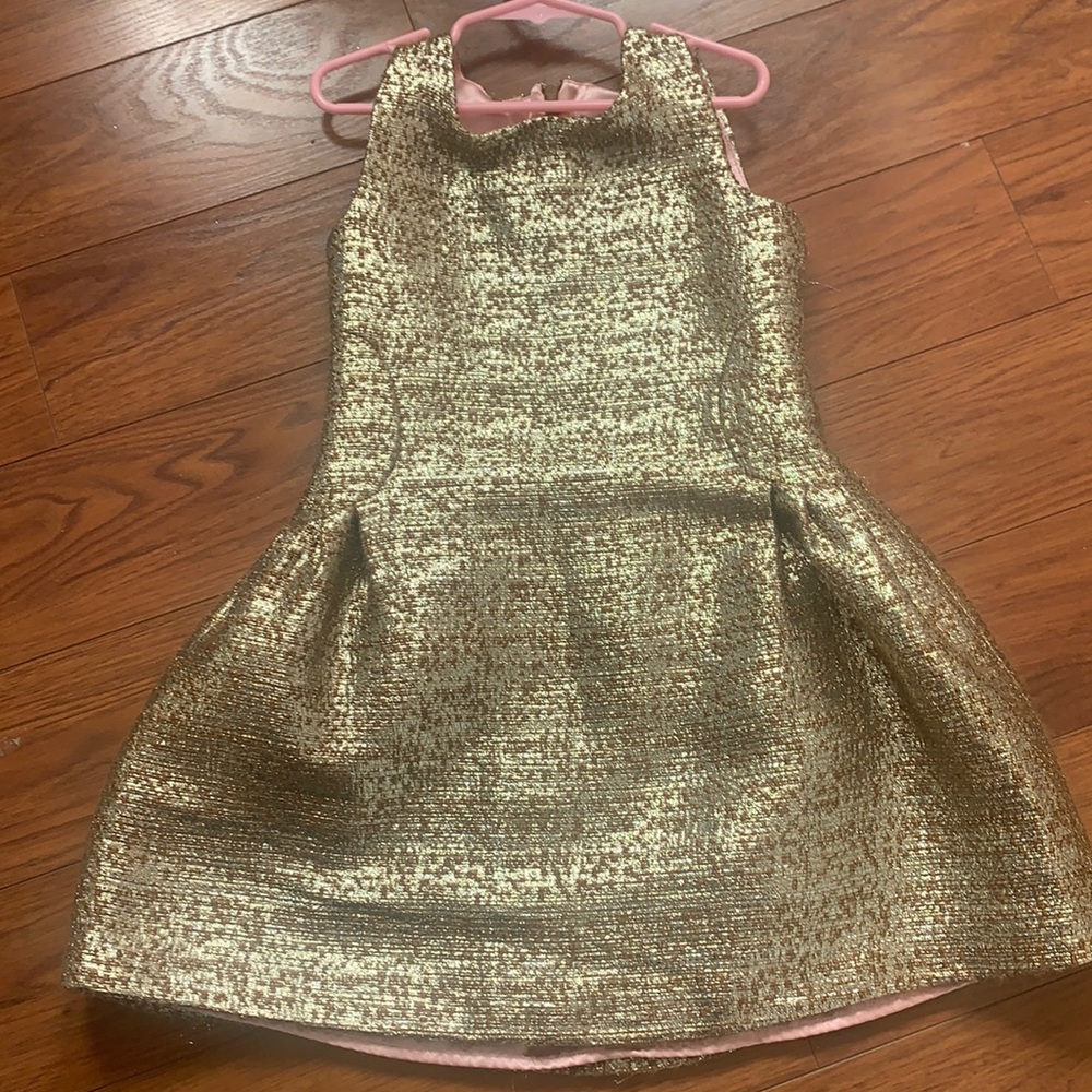 Gold lined dress